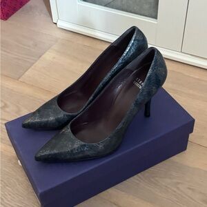 Stuart Weitzman Dark Blue Heels - Like New